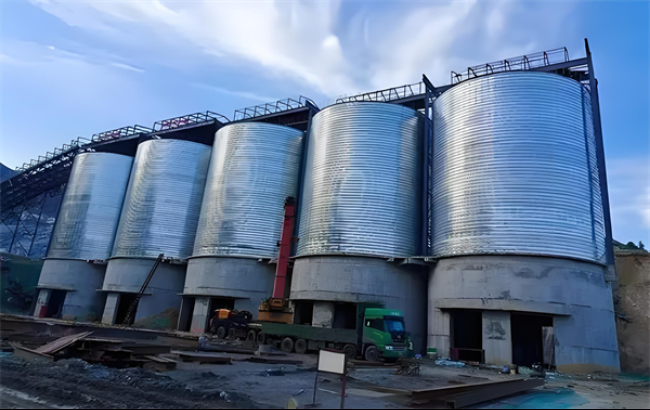 酉阳螺旋卷板仓施工现场
